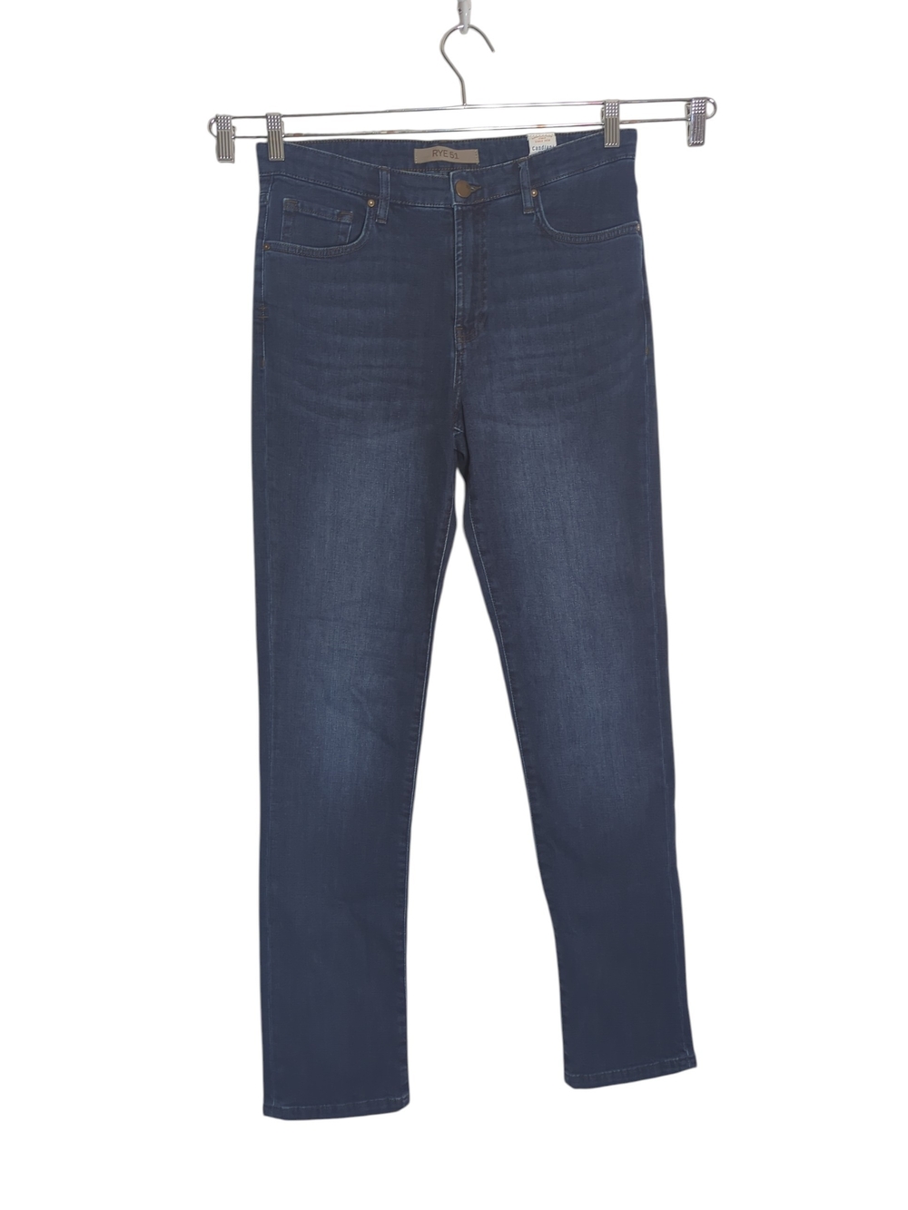 Rye 51 Mens Straight Leg Jeans Candiani Italian Denim Luxury Dark Wash USA sz 31